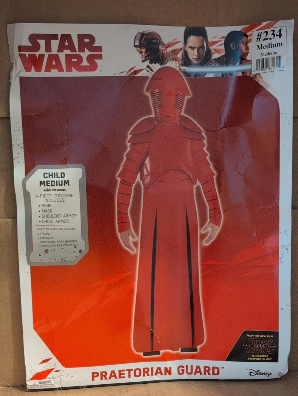 Disney Star Wars Praetorian Guard Child Costume in Red